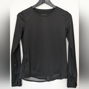Athleta Cadence Long Sleeve Workout Top sz XXS